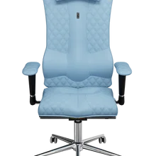 Офисное кресло KULIK SYSTEM ELEGANCE Светло-синий Компьютерное кресло Облегчение и комфорт для спины 5 зон контроля позвоночника