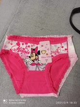 Calzoncillos de dibujos animados para niñas, ropa interior de Modal, bragas con estampado de Minnie Mouse, bragas cortas para niños, calzoncillos florales bonitos
