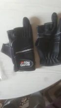 ABU Garcia-guantes de pesca de cuero de alta calidad, cómodos, antideslizantes, para pesca al aire libre, 1 par