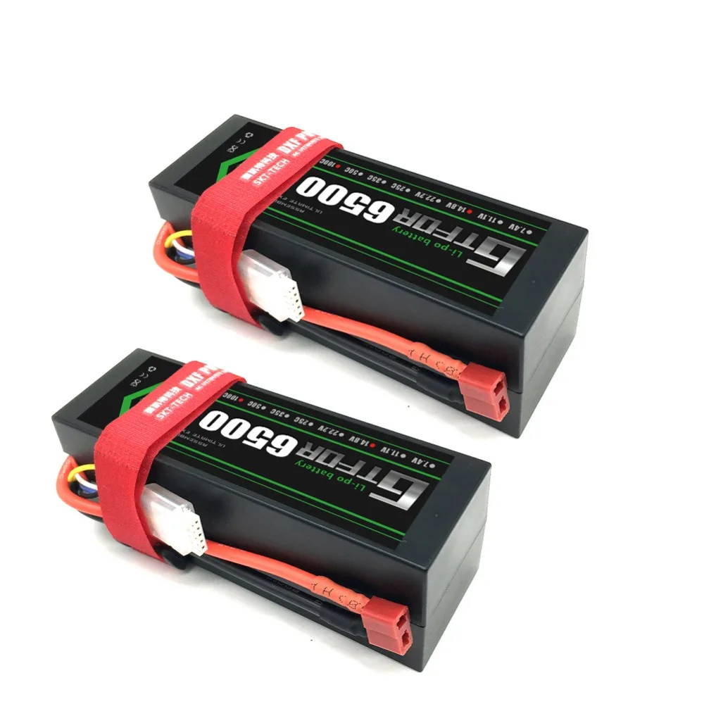 GTFDR Батарея Lipo 2S 4S 7,4 V 14,8 V 5200 7000mah 6500 45C 60C 100C MAX 200C Жесткий Чехол для 1:8 1:10 RC багги Truggy автомобиля