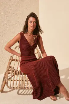 

Trendyol Silvery Knitwear Dress TWOSS20EL1771