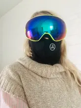 Ski-Goggles Glasses Anti-Fog Sport X-TIGER Uv400-Protection Magnetic Double-Layers Outdoor