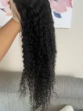 Pelucas frontales de onda profunda para mujeres negras 28 30 pulgadas, cabello humano rizado 13x4 brasileño Remy, peluca con malla Frontal ondulada y húmeda