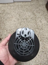 Calentador eléctrico para espacios, miniventilador portátil de montaje en pared para hogar, oficina, escritorio, calentador de aire caliente, silencioso, remoto, termostato de calor rápido