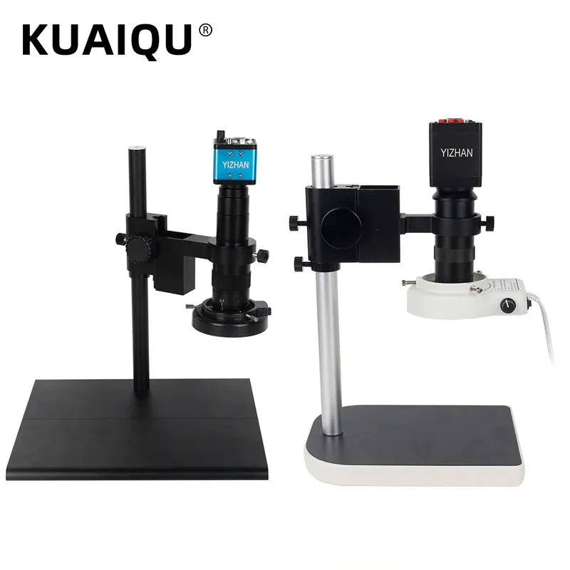 Монокулярный микроскоп KUAIQU цифровая камера с объективом 3-180X HDMI VGA 2 МП 56