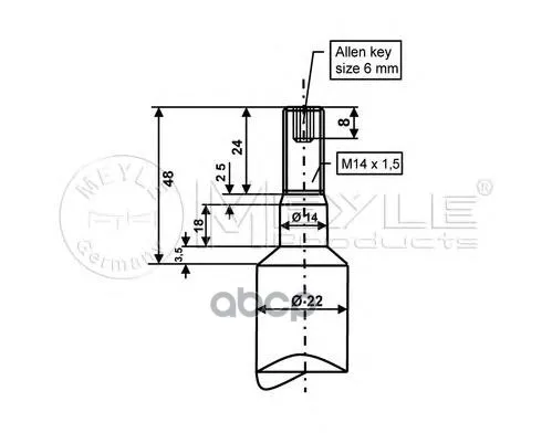 Амортизатор Meyle 3266240007 Meyle арт. 3266240007