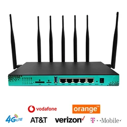 Cioswi wg1608 lte roteador 1200mbps dupla banda pcie m.2 porta para 4g 5g lte modem 6 antenas usb3.0 sim slot para cartão roteador sem fio