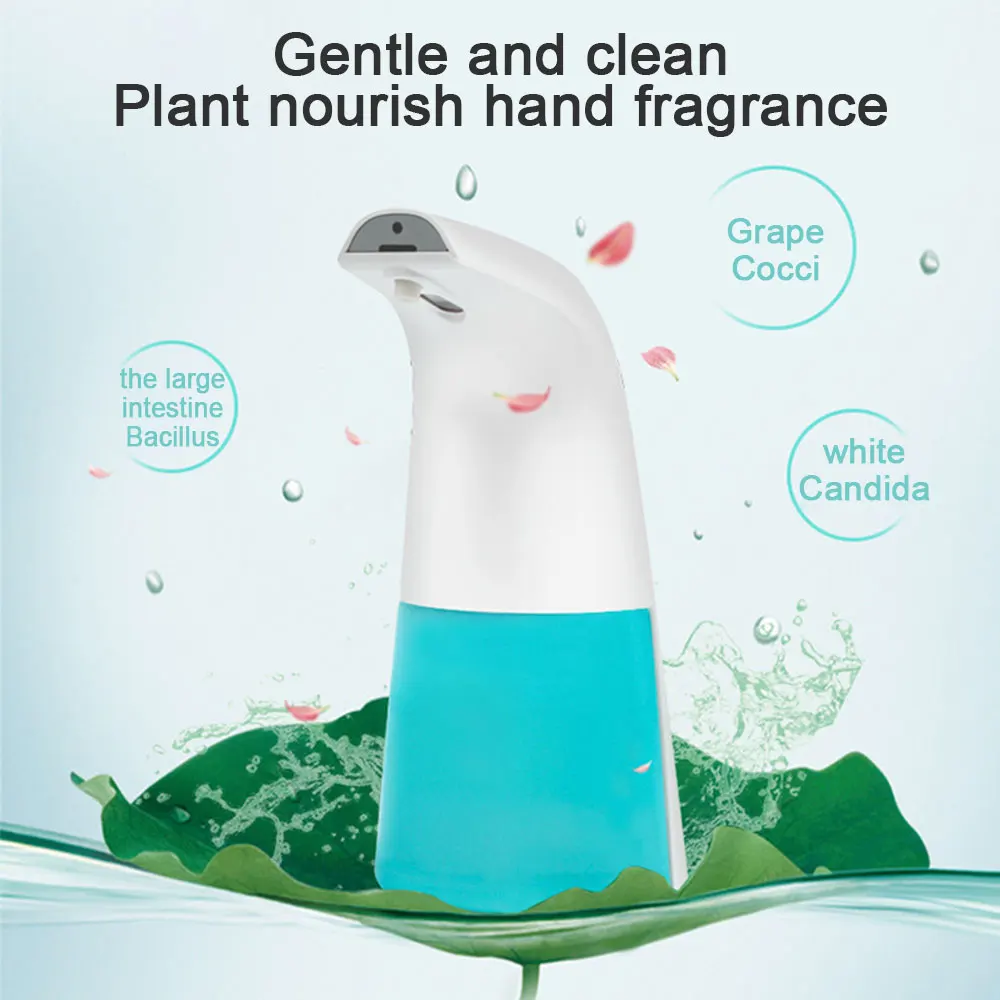 

250ml Waterproof Foam Liquid Dispenser Automatic Soap Dispenser Sensor Touchless Hand Washer Soap Dispenser With USB Charging