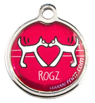 

Address on dog collar rogz fancy dress red l-31 mm