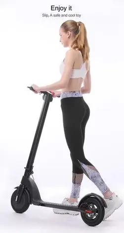  HX X7 Electric Scooter Rechargeable Lithium Battery 8.5 inch 500W Adult Electric Motor Foldable Ele