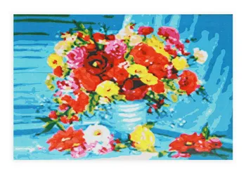 

Painting by numbers on canvas 30x40 cm "bright bouquet in a vase" Red Cat st062