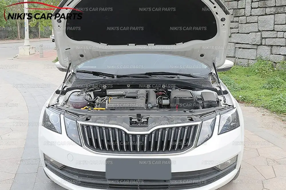 Стойки амортизатора капота для Skoda Octavia- нержавеющая сталь 1 комплект/2 шт. литье украшение автомобиля Стайлинг внешний