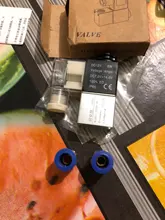 Bobina de válvula solenoide Led, 2 puertos, 2 vías, AC110V, 220V, 380V, 12V, 24V, CC, G1/8, 2V025-08, G1/4