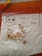 12 unids/set 2020 de oro de moda Color puños de oído hoja pendientes de Clip pendientes largos aretes pendientes para las mujeres los escaladores sin Piercing falso cartílago accesorios de aretes