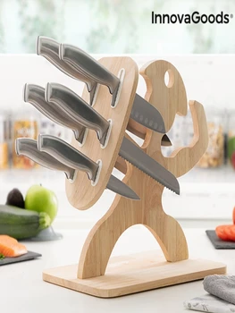 

Knife SET with wooden stand SPARTAN INNOVAGOODS 7 pieces