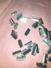 Clips de Metal de 6/8/10/13mm, extremo de engarce plegable sobre cierres, Clips de extremo de cordón, fabricación de joyas DIY, venta al por mayor