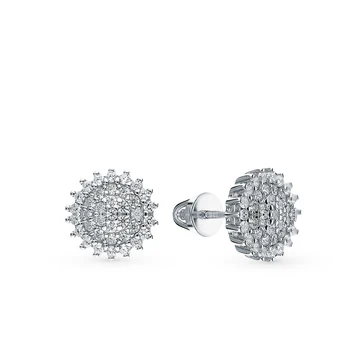 

Silver earrings with cubic zirconia sunlight sample 925
