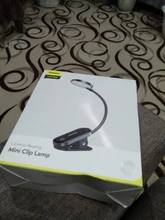 Baseus LED Clip Table Lamp Stepless Dimmable Wireless Desk Lamp Touch USB Rechargeable