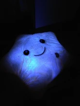 34CM Creative Toy Luminous Pillow Soft Stuffed Plush Glowing Colorful Stars Cushion Led