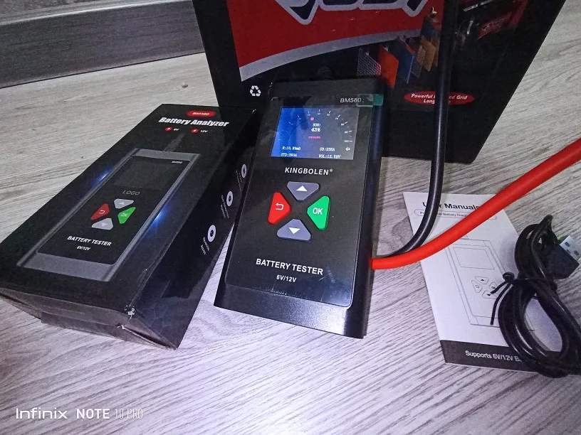 Отзыв о товаре Автомобильный тестер батареи KINGBOLEN BM580 12V 6V CCA Circut тестер Cranking зарядка инструменты BM550 Автомобильный анализатор батареи от пользователя A***v