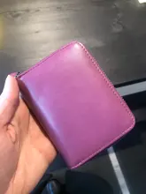 Monedero sencillo de cuero genuino para hombre y mujer, monedero pequeño con bloqueo RFID y cambio de bolsillo, tarjetero de negocios, Mini billetera elegante