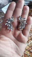 Piercing Earrings Wedding-Jewelry Crystal-Stone Acrylic Christmas-Gift LUBOV Trendy Colorful
