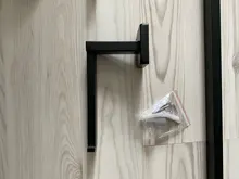 Toilet-Paper-Holder Towel-Bar Bathroom-Hardware-Set Black Robe Hook ELLEN EL990S Matte