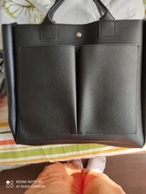 Bolso para ordenador portátil de cuero Pu para mujer, marca famosa sencilla de bandolera, informal, grande, Vintage, 2020