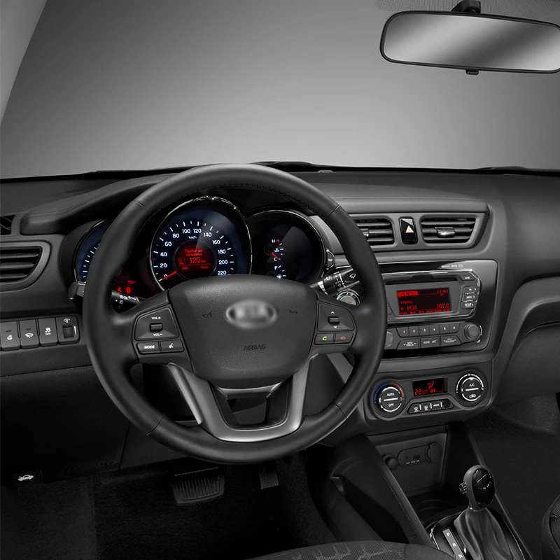 Buttons on the steering wheel Kia Rio 2011-2014 | volume switches on the steering wheel Kia Rio | music control