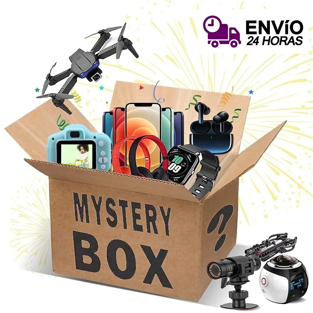 Caja misteriosa electrónica de la suerte para fiesta de Navidad, caja ciega  aleatoria de 1 piezas, regalo de calidad, novedad, 2023 - AliExpress