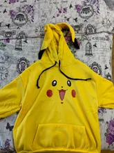 Sudadera con capucha de Pokémon para mujer, sudaderas de Pikachu informales, ropa de Anime para mujer, Cosplay, fiesta
