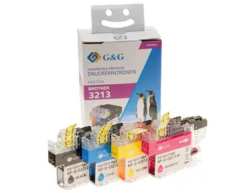 

Compatible Premium brother LC3213 Pack of 4 inks replaces LC3213VALDR LC3211VALDR