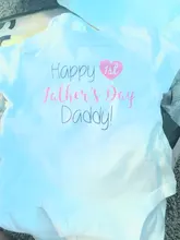 Body de verano de manga corta para niños y niñas, mono informal para el primer día del padre