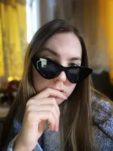 Gafas De Sol con forma De ojo De gato para mujer, anteojos De Sol femeninos con diseño De ojo De gato, Triangular, pequeños, Retro, a la moda, con UV400