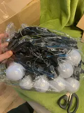 Bulb-String-Lights Globe Garland Cafe-Decoration Christmas Holiday IP65 Outdoor Waterproof