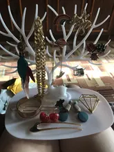 WE-pendientes de ciervo negro rosa blanca y rosada, collar, anillo, pendiente pulsera joyería, cajas y soporte de exhibición, bandeja de almacenamiento de árbol, joyería