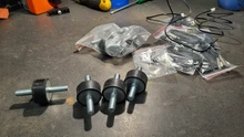 4 Uds. Amortiguador de goma de doble rosca macho, bloque de silicona antivibración, bobina de coche y barco, herramientas de amortiguación M3 M4 M6 M8