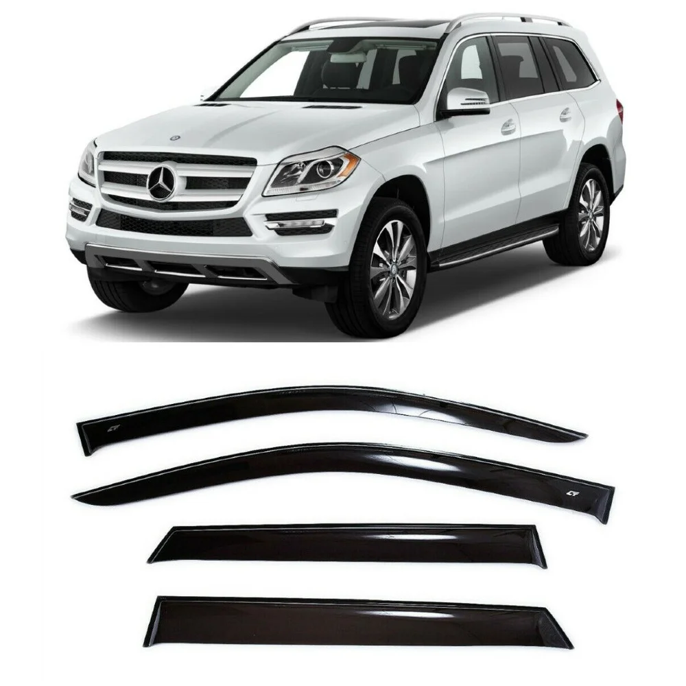 Дефлекторы окон Cobra Tuning M33412 на авто Mercedes Benz GL-klasse X166 2012-2016 4 шт./комп. ветровики от