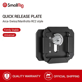 SmallRig Quick Release Plate For Arca-Swiss and Manfrotto RC2 Style Baseplate Mount To Tripod Video Shooting Accessories- 2364 sirui va 5 fluid video head with arca swiss compatible quick release plate