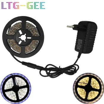 

LTG-GEE DC12V 2835 5 meter 300Leds Led Strip Light 60Leds/M Flexible Lighting Ribbon Tape White/Warm White/Red/Blue/Green