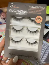 HBZGTLAD-3 pares de banda Invisible, transparente, 3D, pelo de visón, pestañas postizas finas naturales largas + pinzas