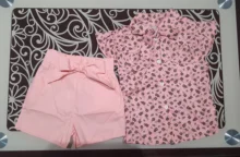 Ropa para niñas pequeñas, 2 uds., verano 2021, con estampado Floral, volantes, Bowknot, sin mangas, Tops + pantalones cortos de cintura alta