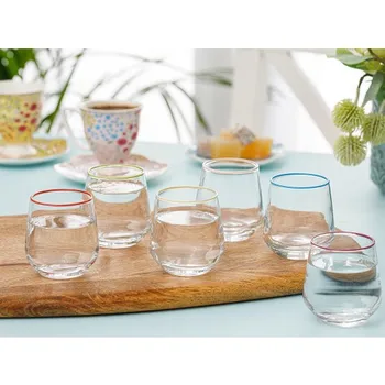 

English Home Lena Glass 6'lı Coffee As Water Cup 115 ml Color