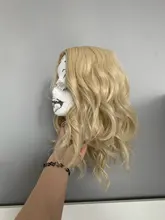 MSIWIGS mujer púrpura 22 colores Cosplay peluca ondulado corto sintético resistente al calor de pelo Rosa Rubio Ombre porque peluca