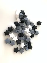 Toy Pacifier-Chain Feeding-Necklace Lets-Make Silicone Tiny-Rod 50pc Mini Diy Star