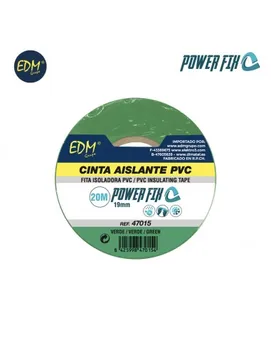 

Insulating tape 20m x 19mm Green EDM