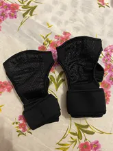 Guantes antideslizantes para gimnasio para hombre y mujer, 1 par, antigolpes, para entrenamiento de levantamiento de pesas, medio dedo, ciclismo de montaña