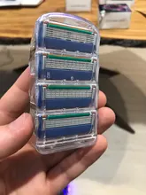 4 unids/lote cuchillas de afeitar 5 capa de hojas de afeitar para Gilettee de energía de fusión de afeitar cuchillas Gillette Proglide máquina