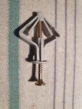 Kit de expansión de ancla de paneles de yeso, con tornillos, autoperforación, pared, perforada, especial para tablero de yeso de plástico y nailon, 100 Uds.