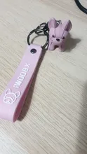 Cute Doll Key-Chain Pendant Couple Bulldog Cartoon Men/kids Creative for Ins-Bag New